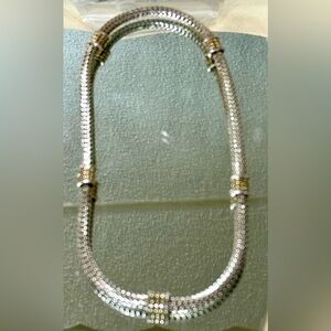 JohmHardy 5 Station 18k gold/.925 necklace Chain 18”